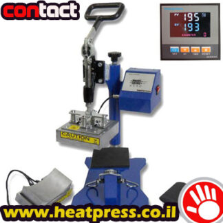 מכבש חום משולב כובעים+שטוח